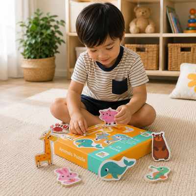Woodland Match Puzzle Board