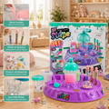 DIY Crystal Slime Mixer Kit features: slime powder, glitter and sequins, unicorn accessories, just add water