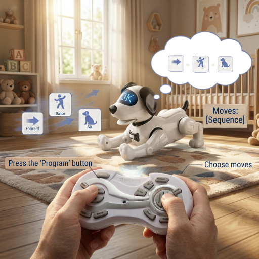 Interactive RC RoboDog with Touch Sensors