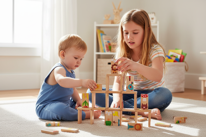 Animal Domino Wooden Puzzle Set