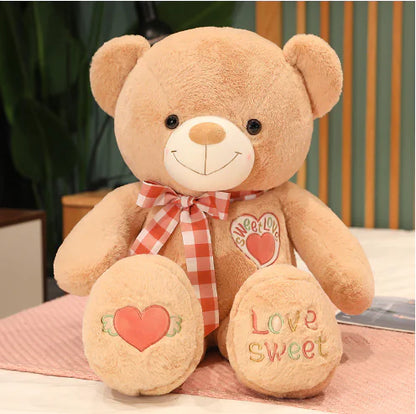Plush Teddy Bear with Scarf - Customizable Gift