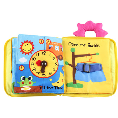 Interactive Cloth Activity Book for Infants & Toddlers