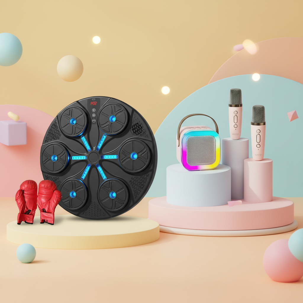 Family-Friendly Games Banner with Real Products