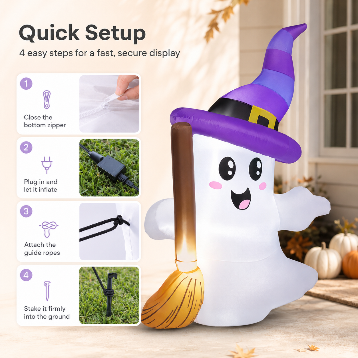 Set Up in Minutes, No Tools Needed