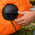 Built-in air blower and power cord on the ghost pumpkin candy bag Halloween inflatable