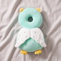 Walking Baby Pillow - Velvet Owl SafePals on light grey wrinkled-fabric background