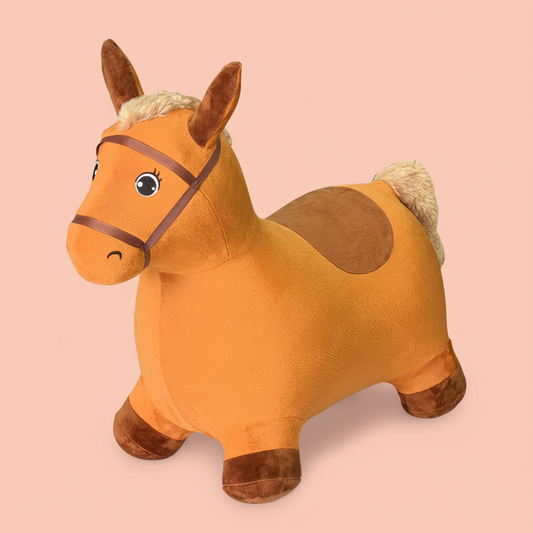Plush Bouncy Horse – Inflatable Ride On Toy for Toddlers