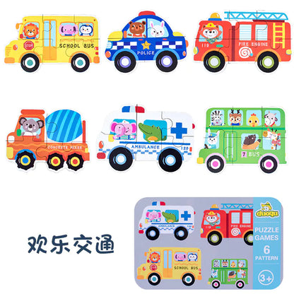 Baby Educational Puzzle Game for Ages 1-3 in Tin Box