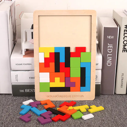 Wooden Tetris Educational Game
