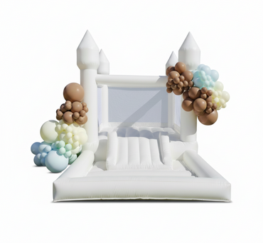 Inflatable White Bounce House