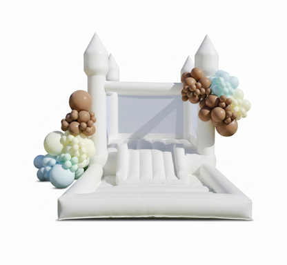 Inflatable White Bounce House