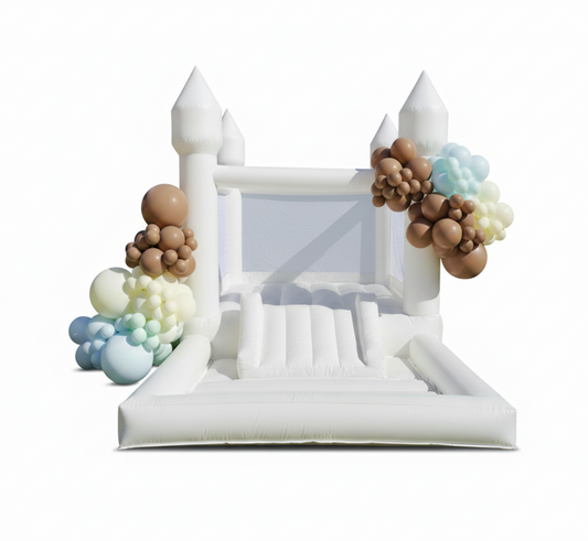 Inflatable White Bounce House