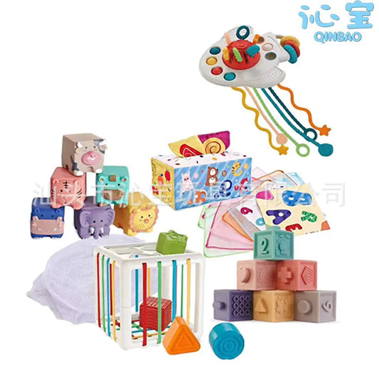 Cross-Border Soft Plastic Building Blocks Set for Kids