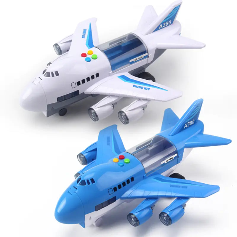 Children's Inertial Story Plane Toy with Sound and Light
