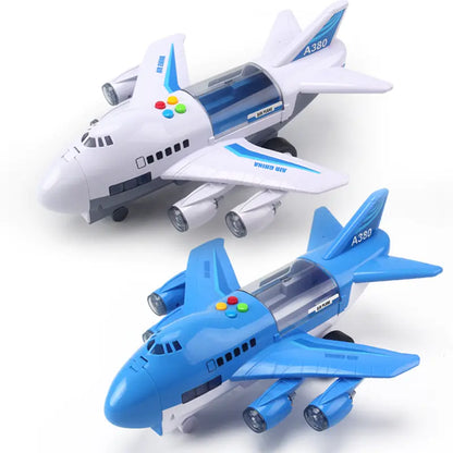 Children's Inertial Story Plane Toy with Sound and Light