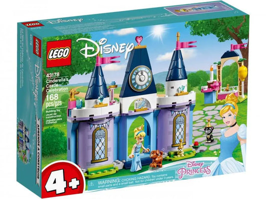 LEGO Disney Cinderella’s Castle Celebration 43178 Creative Building Kit New 2020 (168 Pieces)