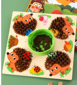 Wooden Educational Hedgehog Stacking Game for Kids