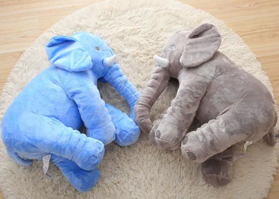 Cartoon Elephant Plush Toy and Baby Pillow