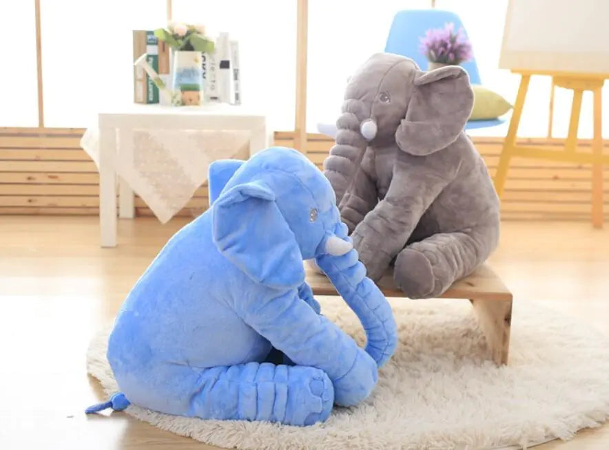 Cartoon Elephant Plush Toy and Baby Pillow