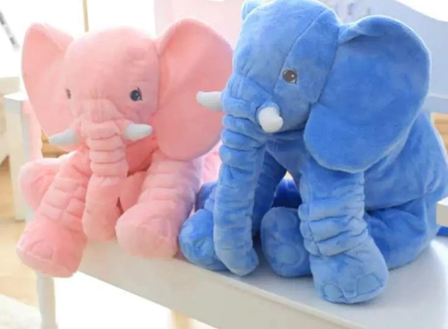 Cartoon Elephant Plush Toy and Baby Pillow