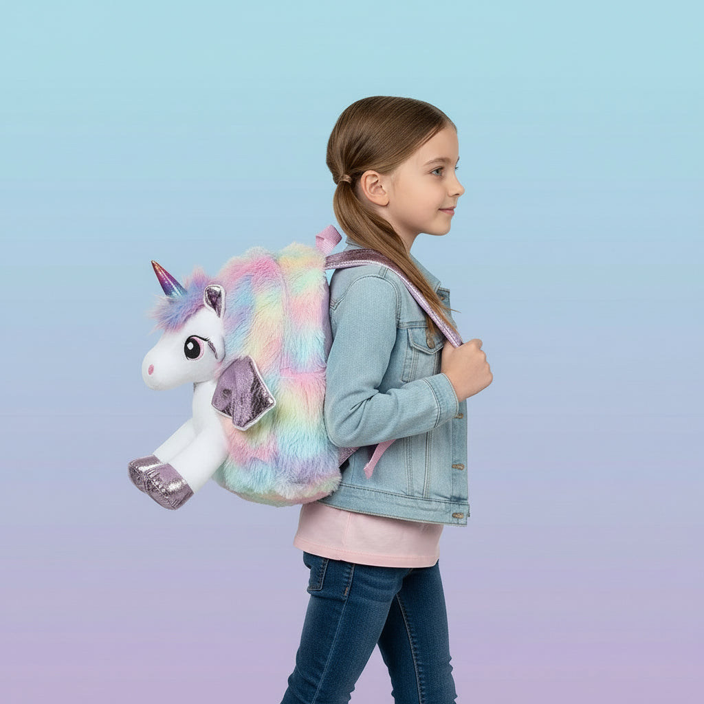 Plush Unicorn Backpack