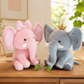 Soft elephant plush toy, cute 25 cm stuffed animal gift, view 1