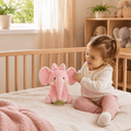 Soft elephant plush toy, cute 25 cm stuffed animal gift, view 5