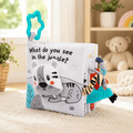 High Contrast Animal Tail Soft Cloth Baby Book