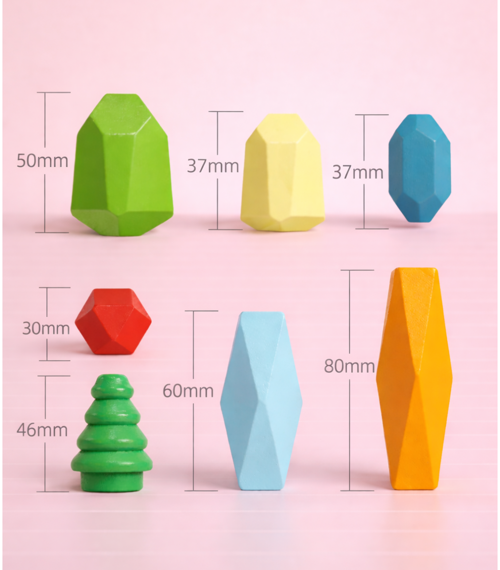 Wooden Balancing Stones