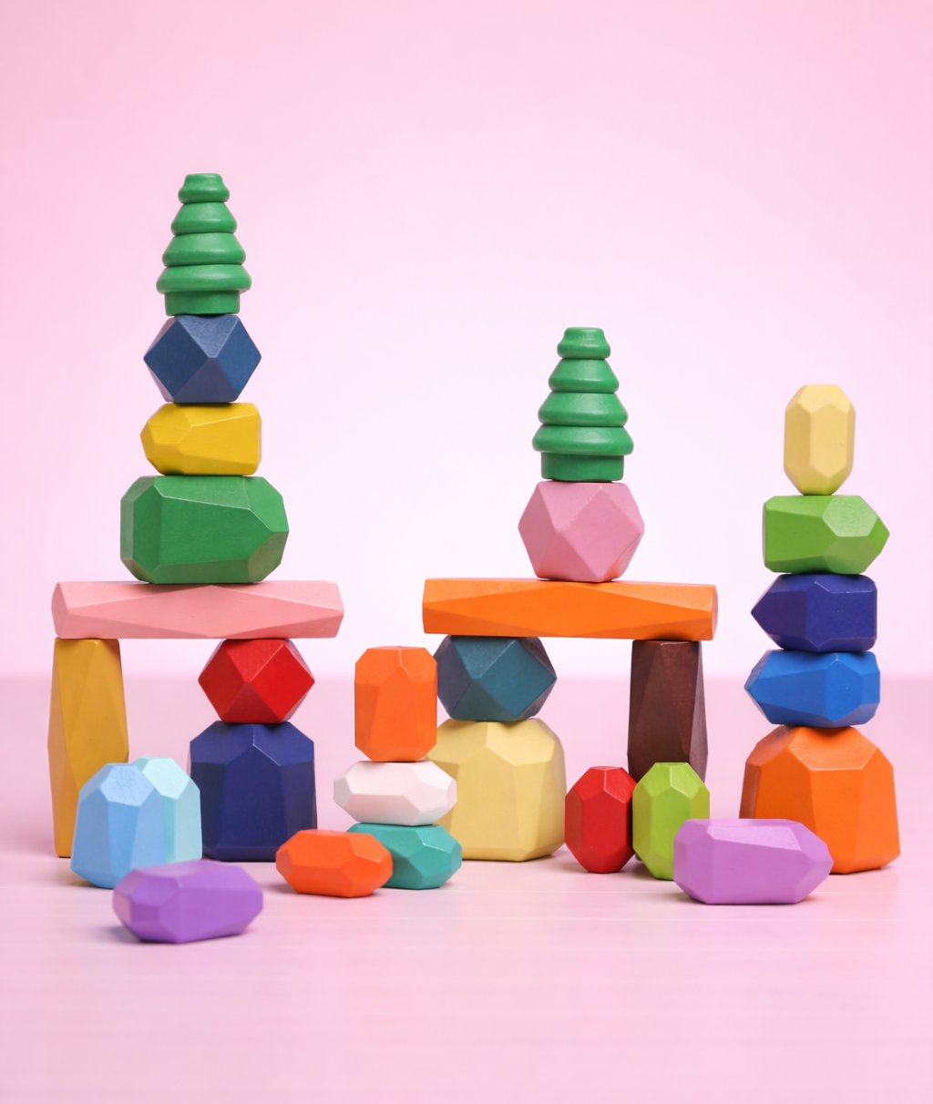 Wooden Balancing Stones