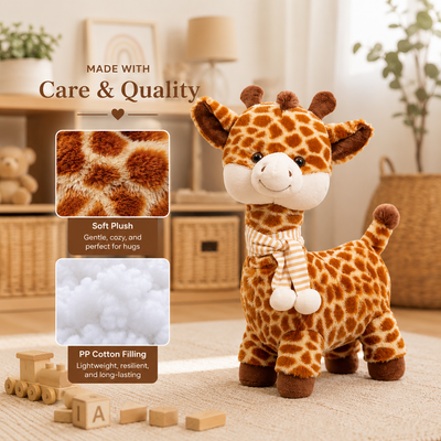 Soft Scarf Giraffe Plush Toy