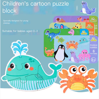 Baby Educational Puzzle Game for Ages 1-3 in Tin Box