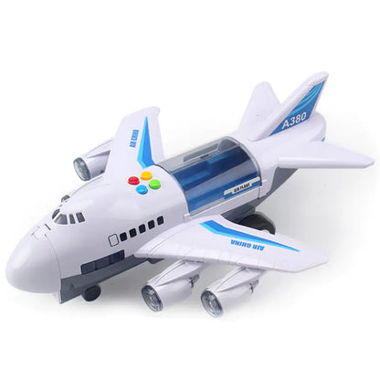 Children's Inertial Story Plane Toy with Sound and Light