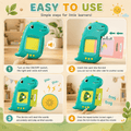 Easy to use instructions for talking flash card reader, 4 simple steps for little learners
