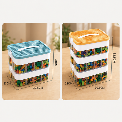 SortNest Stackable Toy Storage Organizer Box