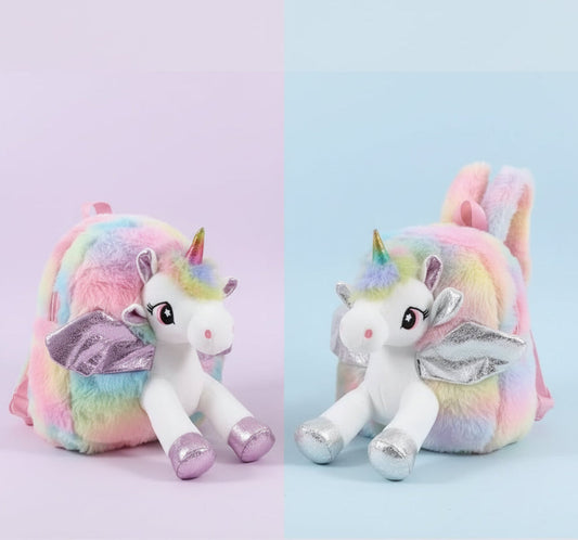 Plush Unicorn Backpack