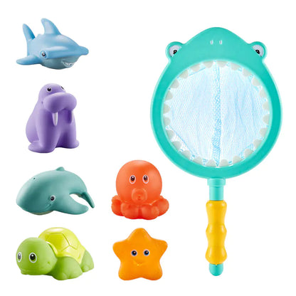 Floating Bath Toys for Kids - Lion, Shark, Fish