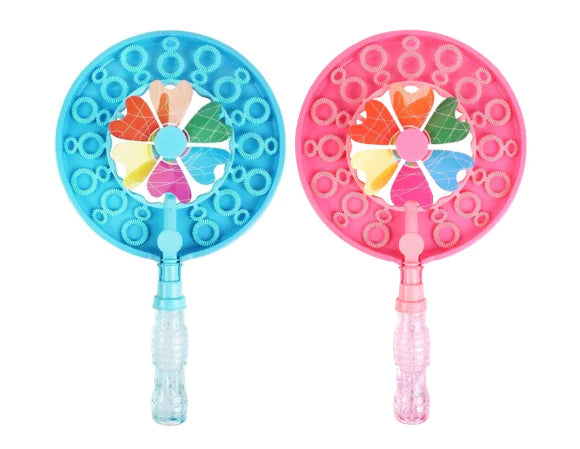 Handheld Windmill Bubble Machine for Kids' Playtime