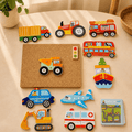 Wooden Hammer & Nail Cork Board Puzzle
