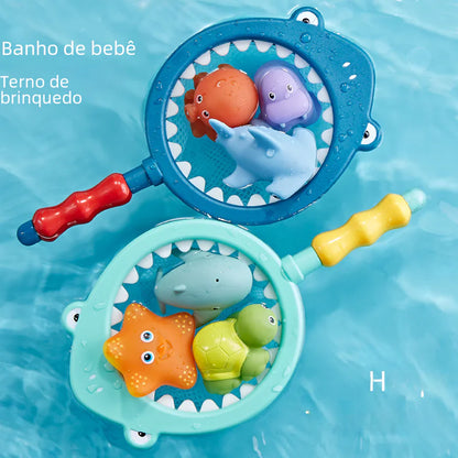 Floating Bath Toys for Kids - Lion, Shark, Fish