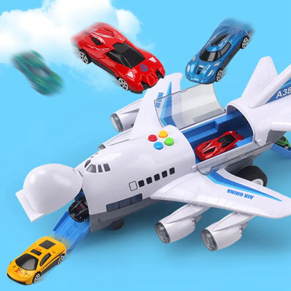 Children's Inertial Story Plane Toy with Sound and Light