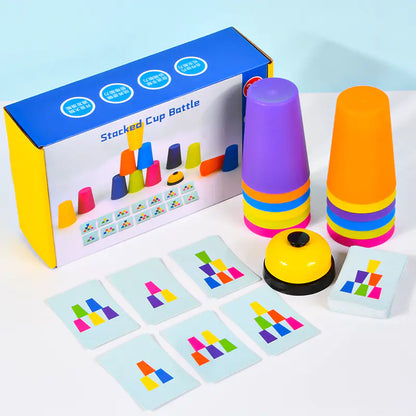 Kids Stacking Cup Game - Educational Interactive Toy
