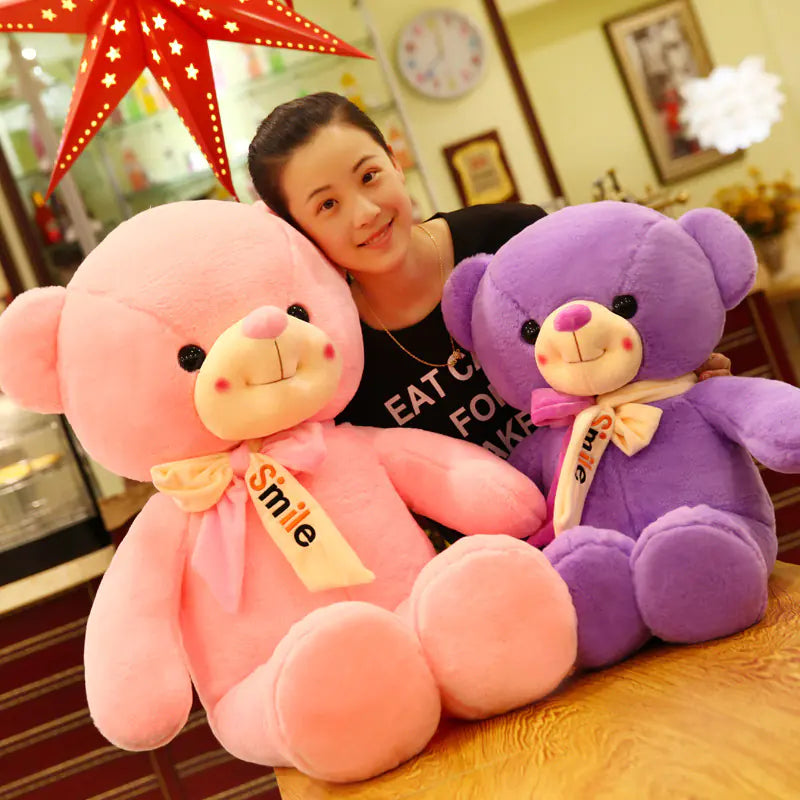 Plush Teddy Bear with Scarf - Customizable Gift