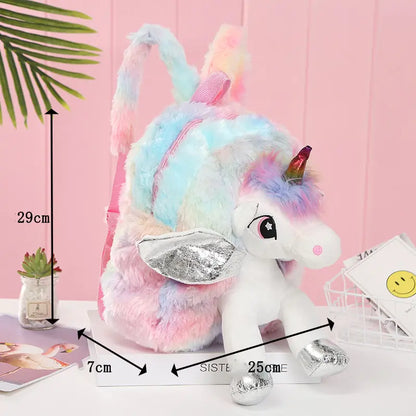 Plush Unicorn Backpack