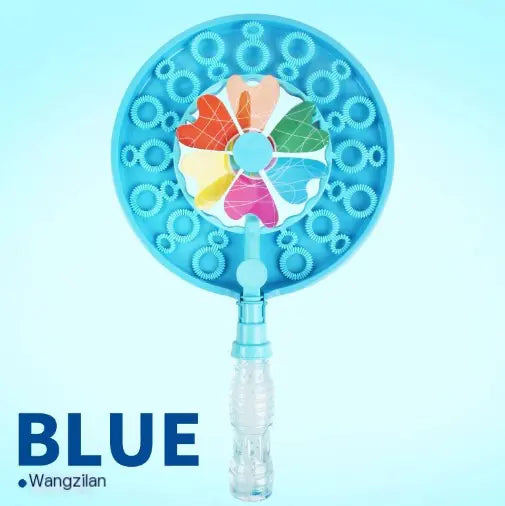 Handheld Windmill Bubble Machine for Kids' Playtime
